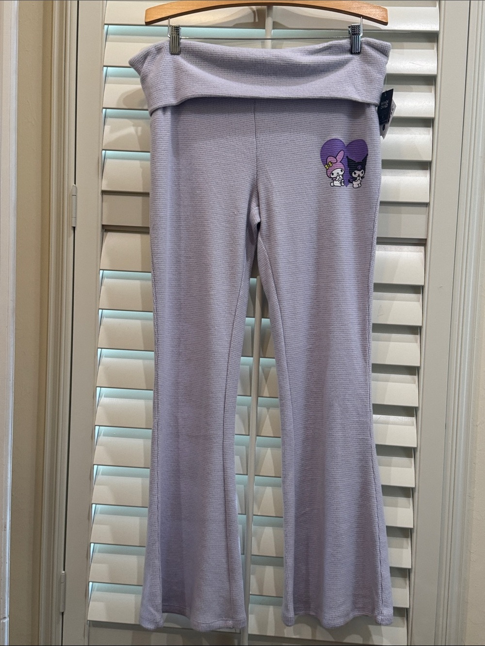 My Melody Kuromi Foldover Lavender Joggers